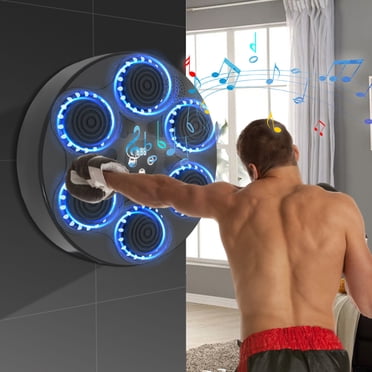 Meitianfacai Machine de Boxe Musicale avec Gants de Boxe Bluetooth Boxe Intelligente Enfants Adultes Machine de Boxe Murale Maison Bureau Gym Équipement d'Entraînement de Boxe