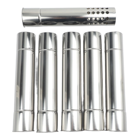 Portable Smoke Pipe Stove Chimney Kit Outdoor Cooking Heat Resistant Short Section Design For 6 Cm Stove Opening