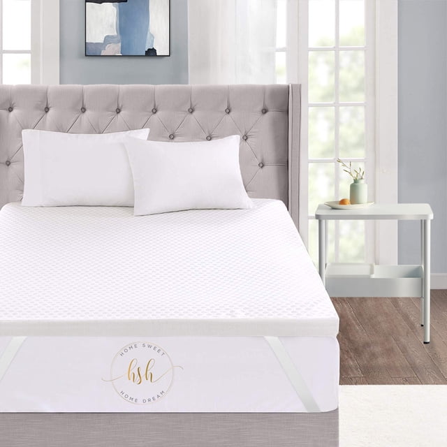 Home Sweet Home 3" Inch Memory Foam Mattress Topper With Removable Bamboo Cover - Twin Size