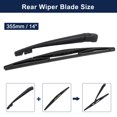 thumbnail image 2 of Unique Bargains 355mm 14' Rear Window Windshield Wiper Blade Arm Set for 2007-2011 Honda CR-V, 2 of 5