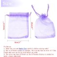 thumbnail image 3 of ORUYROP 100pcs Drawstring Organza Jewelry Candy Pouch Party Wedding Favor Gift Bags (3x4, Light Purple), 3 of 7