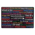 thumbnail image 1 of IH Casa Decor Plastic Placemat Colorful Sayings - Set of 12, 1 of 2