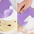 thumbnail image 3 of kurtrusly 3pcs/set Scraper Plastic Cream Spatula DIY Cake Decorating Tool Home Bakery Baking Supplies, Purple, 3 of 6