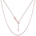 thumbnail image 1 of Collier Chaîne Boîte Ajustable en Or Rose 14k, 0,7 mm, 22 Pouces, 1 of 1