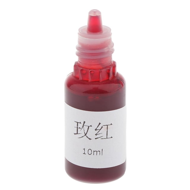 Rongfmy 10 ml Colorants Pigments Bricolage en Rouge rose, Montrés dans une Petite Bouteille Transparente avec un Capuchon à Embout Pointu. Idéal pour la Teinture de Savon, les Bombes de Bain, l'Artisanat en Résine et Autres Projets de Bricolage. Faits d'Ingrédients Naturels, Véganes et Sûrs pour la Peau.
