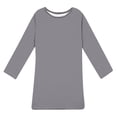 thumbnail image 4 of Ixbnca Robe pour Femme Grande Taille Col Rond Manches Courtes Robes T-Shirt Décontractées Amples Été Robe Courte, 4 of 7