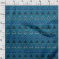 thumbnail image 3 of oneOone Georgette Viscose Royal Blue Fabric Geometric Craft Projects Decor Fabric Printed By The Yard 42 Inch Wide, 3 of 4