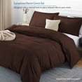 thumbnail image 2 of 500 TC 100% Egyptian Cotton Duvet Cover Zipper Closur Ultra Soft Durable and Fade Resistant Solid Pattern, 2 of 7