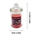 thumbnail image 2 of RXIRUCGD 1pc 90g Transparent Soy Wax Scented Candle In Clear Glass Jar, Suitable For Home Decoration And Romantic Gift, 2 of 4