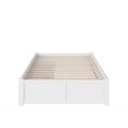 thumbnail image 3 of Leo & Lacey Solid Wood Urban Full Storage Platform Bed in White, 3 of 7