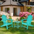 thumbnail image 2 of Costway Lot de 4 Chaises Adirondack de Patio Résistantes aux Intempéries pour Jardin et Terrasse avec Porte-Gobelet Turquoise, 2 of 7
