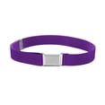 thumbnail image 1 of transemion 1 Ensemble Ceinture Élastique Simple pour Enfants Garçons Boucle Ajustable Taille Extensible Réutilisable Lavable Jeans Accessoires de Vêtements Violet Foncé, 1 of 9