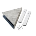 thumbnail image 1 of PALISADE Vinyl Waterproof Corner Shower Shelf, 1 of 7