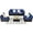 Navy, variant on Costway 6PCS Patio Rattan Furniture Set Cushioned Sofa Coffee Table Navy