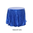 thumbnail image 3 of TIMIFIS Polyester Nappe en, Nappe Ronde de Décoration Intérieure Pailletée Mariage Pailletée pour Fêtes de Mariage 47X47 Pouces dans une Variété de Couleurs, 3 of 6