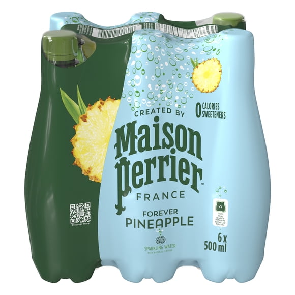 Maison Perrier Forever Pineapple, Sparkling Water Beverage, Natural Pineapple Flavour 6x500ml