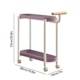 thumbnail image 3 of ZZkhGO Table d'Appoint Roulant avec Roues, Table d'Extrémité Mobile Crème pour Chambre et Salon, Table Gigogne Portable avec Rangement pour Petits Espaces, 3 of 6