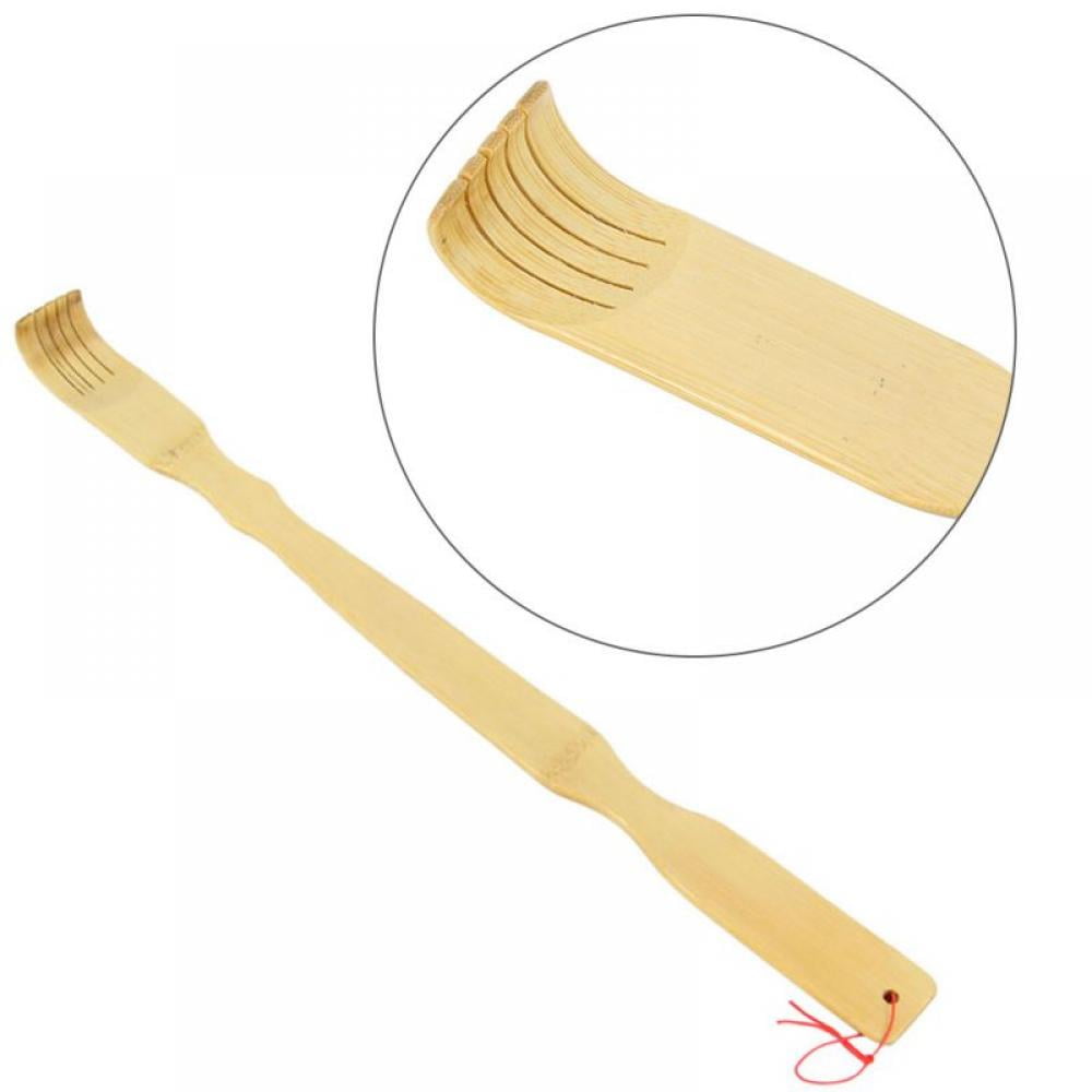 Organic Bamboo Back Scratcher Ergonomic Massage Tool for Stress Relief