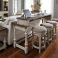thumbnail image 2 of Beaumont Lane Tabouret Pivotant en Chenille Tweed Ivoire, 2 of 2