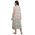 thumbnail image 3 of Moomaya Womens Lace Border Sleepwear For Ladies Button Placket Nightdress, 3 of 5