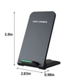 thumbnail image 3 of TopLLC Mobile Desktop Wireless Fast Charging Stand Foldable Wireless Charger, Foldable Charger, 15W Vertical Mobile Wireless Charging Stand, Can Charge Mobile Phone on Clearance, 3 of 8