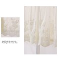 thumbnail image 3 of Langgg Lace Cafe Kitchen Ruffle Window Drape Valance Semi Transparent Voile Curtains Window Treatment, 3 of 8