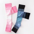 thumbnail image 4 of Hontri Women's Compression Socks - Open Toe Design - Graduated Support - Circulation Hose - Knee High Comfort - Women's Open Toe Graduated Compression Socks Firm Pressure Blue 2,Xxl, 4 of 4