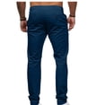 thumbnail image 5 of LOVZFMLL Men's Pants Fashion Men's Casual Button Open Straight Solid Color Trousers Pants, 5 of 5