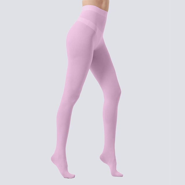 Women's Solid Color Soft Opaque Tights with Comfortable Stretch for Everyday Wear