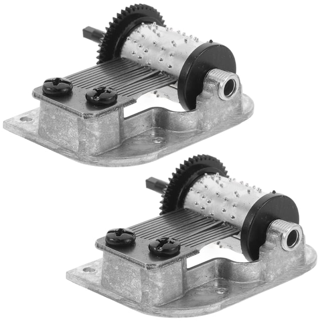2Pcs Music Box Mechanism Set Metal Plays Classic Melody for Toy Parts Creative Play