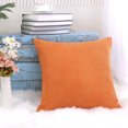 thumbnail image 4 of Unique Bargains Soft Corduroy Corn Striped Decorative Throw Pillow Cover, 4 of 9
