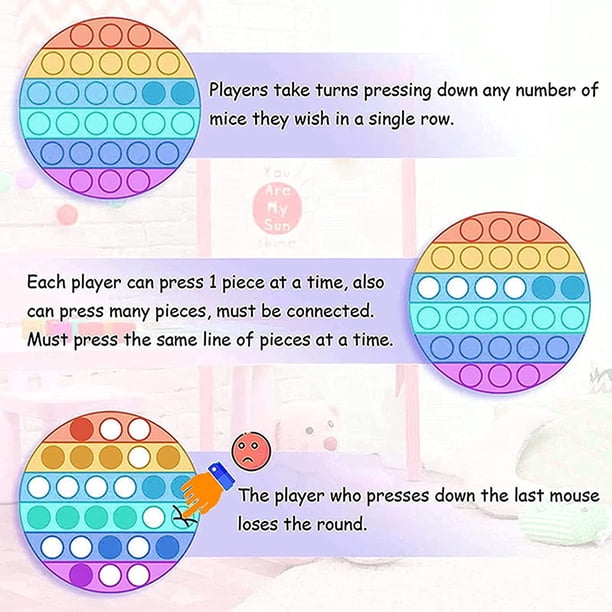mushie Dice Press Toy | Jouet sensoriel à presser et à craquer | Développement de la motricité fine | Enseigner l'arithmétique simple | 100% Silicone