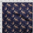 thumbnail image 4 of oneOone Viscose Chiffon Navy Blue Fabric Florals Craft Projects Decor Fabric Printed By The Yard 42 Inch Wide, 4 of 4