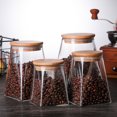 thumbnail image 4 of 500ML Glass Sealed Storage Can Square Moisture-proof Glass Storage Tank with Wooden Lid, 4 of 6