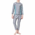 thumbnail image 4 of Sunnyoo Girls Full Cover Swimwear Long Sleeve Rash Guard Pants Hat Bathing Suit, Sizes 2-15, 4 of 7