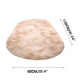 thumbnail image 3 of Hxlamzoo Fluffy Oval Area Rug, Soft Tie Dye Rug, Shaggy Colorful Rug, for Bedroom, Living Room, Teen Dorm, Baby Nursery, 11 Colors & 3 Sizes, 3 of 6