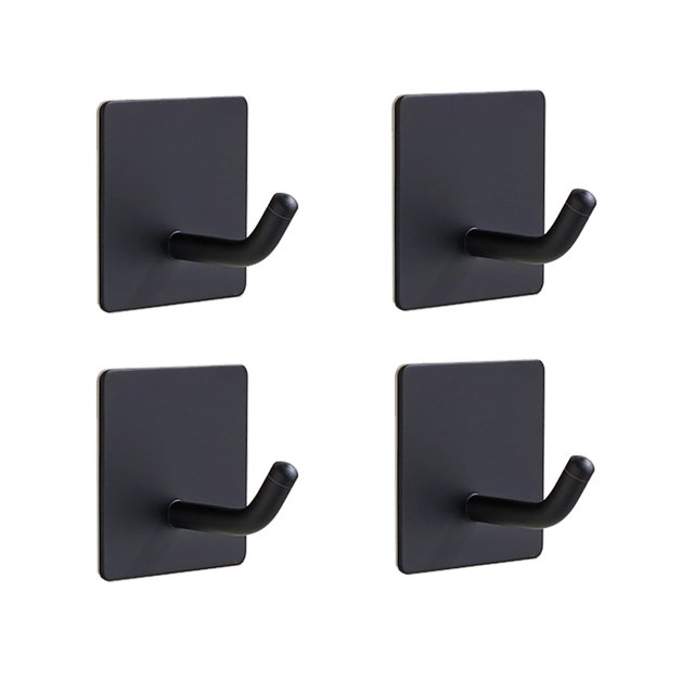 Heavy Duty Stick Hook Holders For Hanging Stainless Steel 4 Pack
