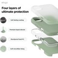 thumbnail image 4 of KOMI Compatible with iPhone 16 Pro Max Case, Premium Liquid Silicone Case, Full Body Protective Cover, Shockproof, Slim Phone Case, Anti-Scratch Soft Microfiber Lining, 6.9 inch Khaki Green, 4 of 5