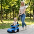 thumbnail image 3 of Licensed Toyota Ride on Push Car for Toddlers by OLAKIDS, 3 in 1 Walking Sliding Toy with Removable Guardrails and Handle, Music, Under Seat Storage for Kid, 3 of 9