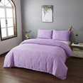 thumbnail image 2 of 800 Thread Count 100% Egyptian Cotton 3 Piece Duvet Set with Zipper Closure & Corner 3 Pc Duvet Set Solid Pattern, 2 of 4