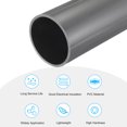 thumbnail image 3 of Uxcell Rigid Round Pipes High Impact for Water Pipe Crafts Cable Sleeve Light Grey 81.4mm x 90mm, 3 of 6