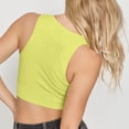 thumbnail image 4 of Tqcoqu Women's Solid Color V Neck Twisted Base Slim High Waist Shapewear Top, 4 of 4