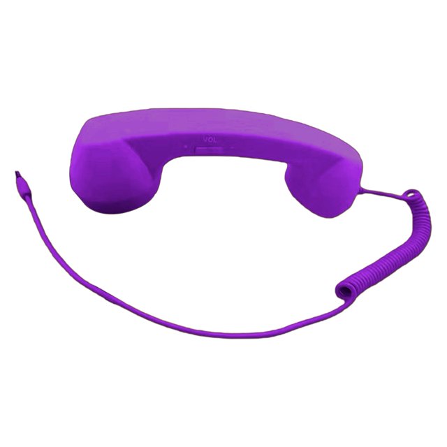 Retro Phone Receiver for Mobile Mobile Phone Receiver Retro 3.5mm Phone Handset with Adjustable Volume Microphone Mobile Accessory