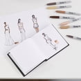 thumbnail image 4 of Marqueurs permanents Sharpie, couleurs portrait, pointe fine, assortis, 12 unités, 4 of 6