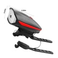 thumbnail image 3 of HOARBOEG Bicycle Light LED Bike Light Containing Horn - Tough & IP44 Bike Headlight, & LightingRoad,Mountain Bike Lights,USB Charging Bicycle Components Clearance, 3 of 6