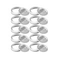 thumbnail image 1 of CAROOTU 12/24 Pcs Couvercles de Type Fendus pour Bocaux Mason à Ouverture Régulière/large, 1 of 7