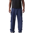 thumbnail image 1 of Plebaso Pantalon Cargo pour Homme, Pantalon de Randonnée Décontracté à Cordon, Léger, Uni, Pantalon de Travail d'Extérieur pour Homme, 1 of 5
