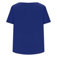 thumbnail image 4 of Birdeem T-Shirt à Boutons pour Femmes, Décontracté, Ample, Uni, Col Ras du Cou, Manches Courtes, 4 of 6