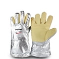 thumbnail image 2 of Yhmxh Tools,Home and Kitchen,Home Essentials Radiation Protection Aluminum Foil High Temperature Heat Long Gloves,Melting Boiler Fire Welding Work Can Resist Temperature Heat Five Finger Gloves, 2 of 2