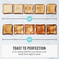thumbnail image 3 of Martha Stewart 2 Slice Long Slot Toaster, Extra Wide for Sourdough & Bagels, 10 Setting Shade Control, Removable Crumb Tray, Self-Centering Design, Defrost/Reheat, Cancel, Slim Sp, 3 of 9